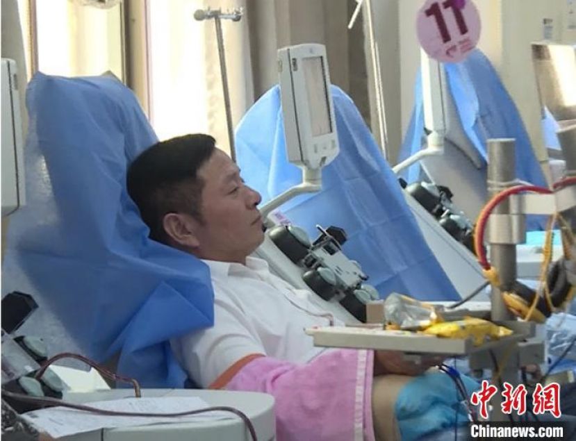 浙江路桥&ldquo;献血达人&rdquo;孙尤江。