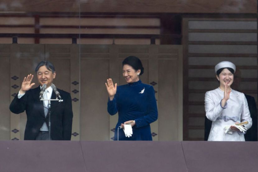 日本德仁天皇64岁生日参贺活动，雅子皇后与爱子公主共同出席。