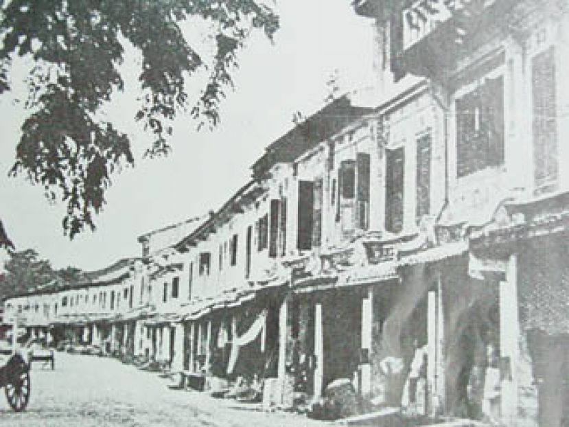 1864年的海唇街街景。