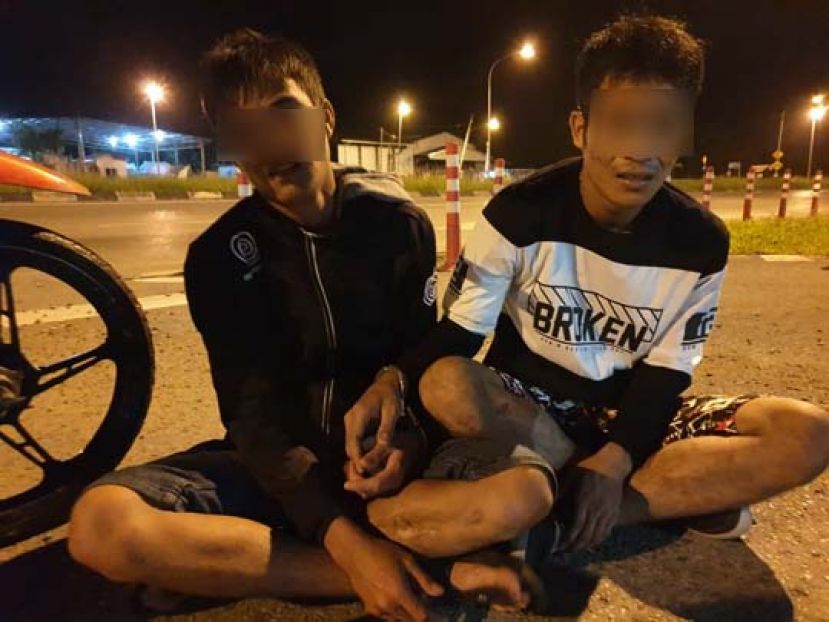 2名印尼青少年落入警网。