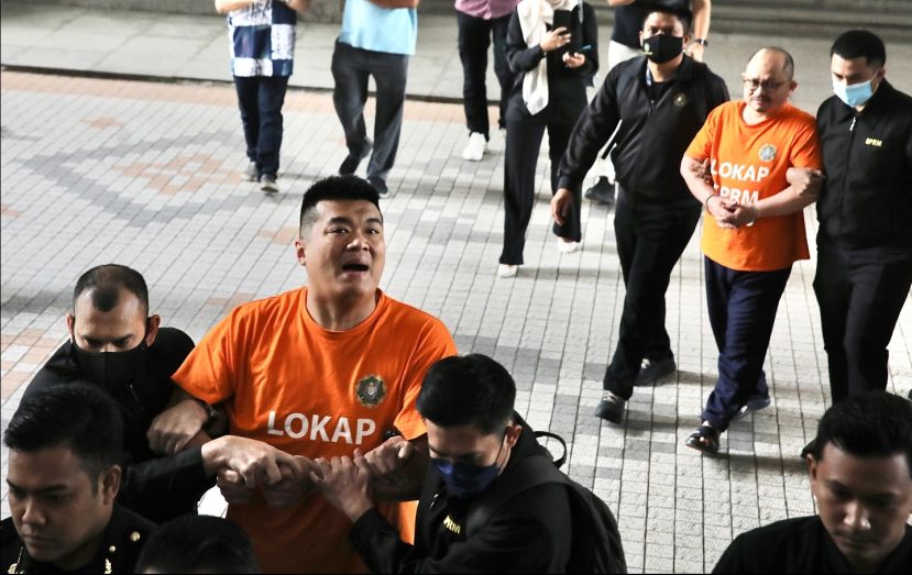 刁健城与三苏依斯干被押往布城法庭申请延扣