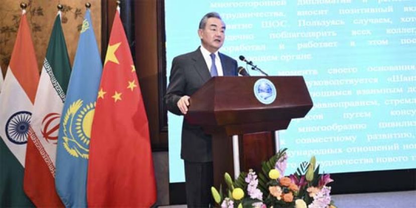 王毅：让上合组织在百年变局中，发挥&ldquo;稳定锚&rdquo;的作用。