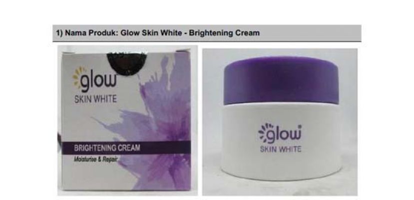 &ldquo;Glow Skin White&rdquo;美白霜与防晒霜。