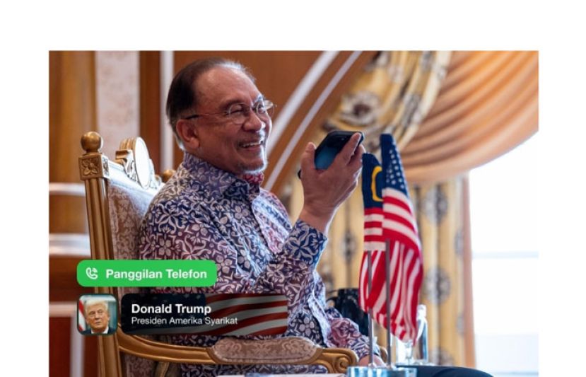 安华再度与特朗普通电话　重申继续推动区域和平稳定