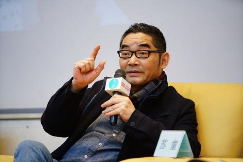 图示：作家苏童。