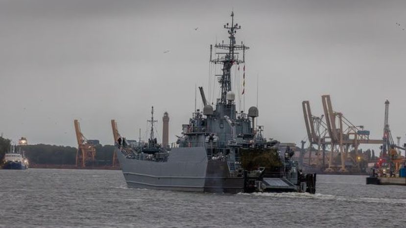 波兰与瑞典22日首次启动名为哥特兰哨兵的双边军事演习，图为波兰军方正在调动演习军力。