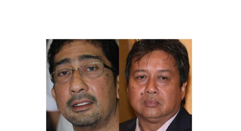 左为通讯及多媒体部副部长拿督扎西迪和财政部副部长阿都拉欣。