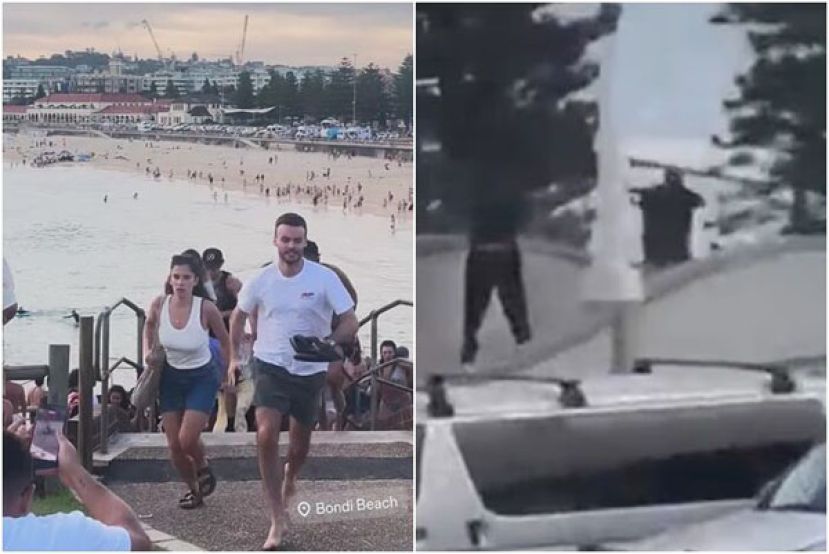 邦迪海滩发生枪击事件，现场群众惊慌逃命。