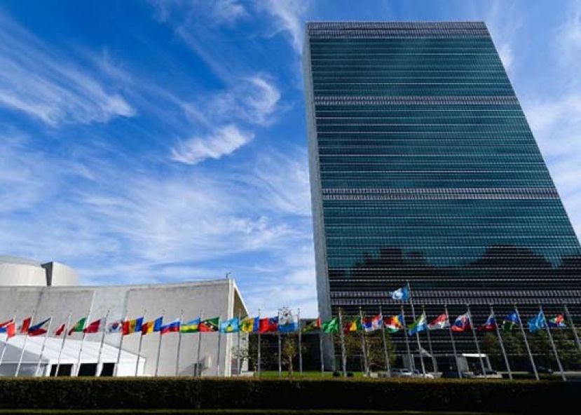 美国纽约联合国总部。