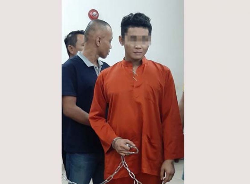 石角廉价屋区命案，嫌犯被带上法庭面控。