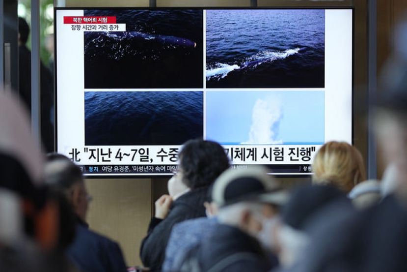 ●去年在咸镜南道海域测试核鱼雷海啸-2型。