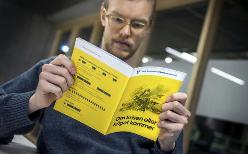 瑞典发放&ldquo;如果危机或战争来临&rdquo;手册。