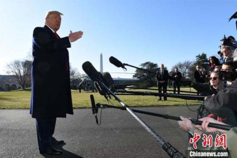 资料图：美国总统特朗普。