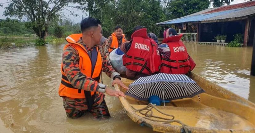 全国共有8个州属面临水灾