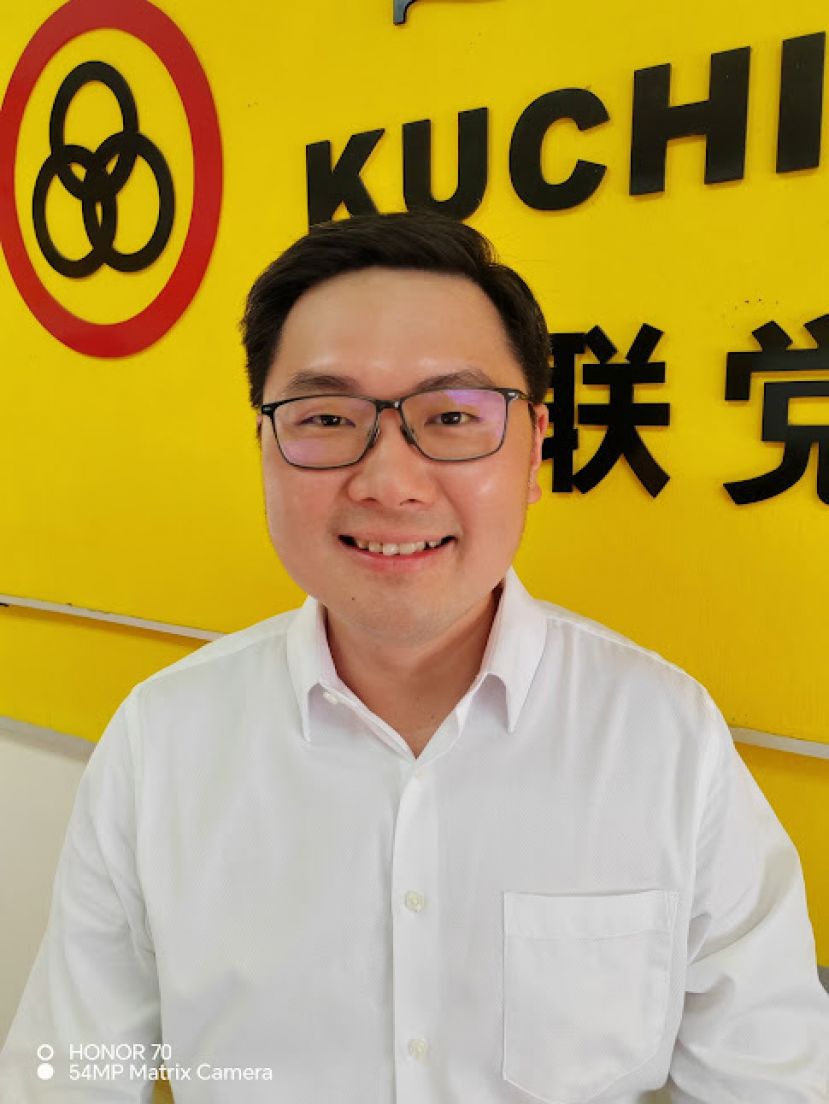 人联党古晋支部&ldquo;草根行动组&rdquo;主任黄笃荣律师.
