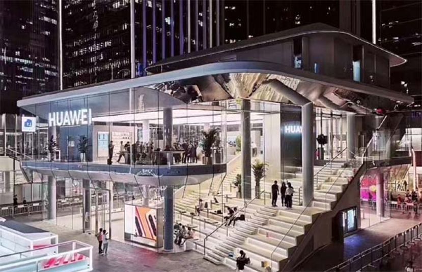 位于深圳的华为旗舰店。
