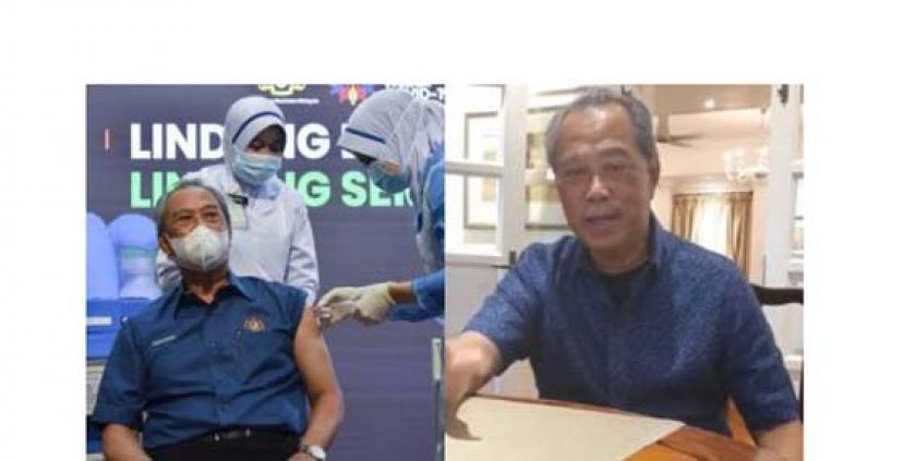 首相丹斯里慕尤丁顺利接种疫苗后，发布视频分享自身的状况，强调自己没有出现不良反应，一切生活正常。