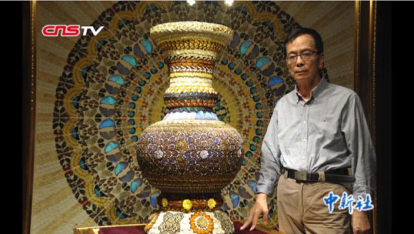 七旬老人一生与蝶结缘  二十余载创作数百件&ldquo;蝶艺画&rdquo;