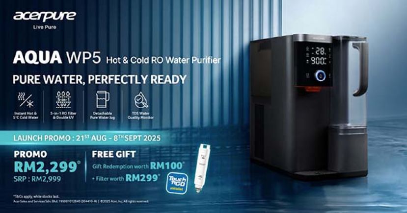 Acerpure AQUA WP5 重新定义纯净、简约、便捷 的饮水体验