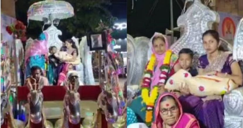 达希法勒家族等了近200年迎来第一个女婴，还用华丽马车队伍将母女俩接回家。