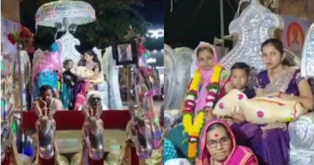 达希法勒家族等了近200年迎来第一个女婴，还用华丽马车队伍将母女俩接回家。