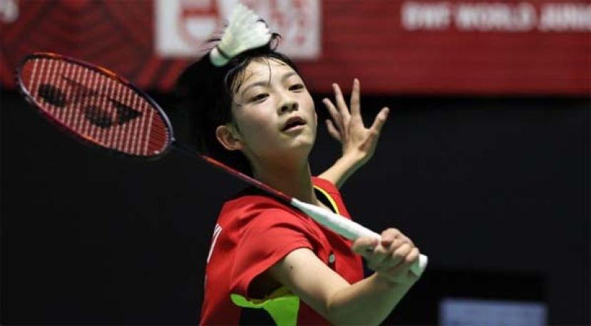 日本女单美少女宫崎友花打进韩国羽球大师赛半决赛。