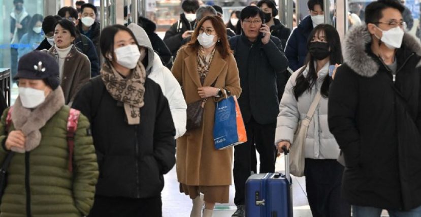 中国政府2月1 日起对从韩国搭机入境的旅客必须进行PCR落地核酸检测。