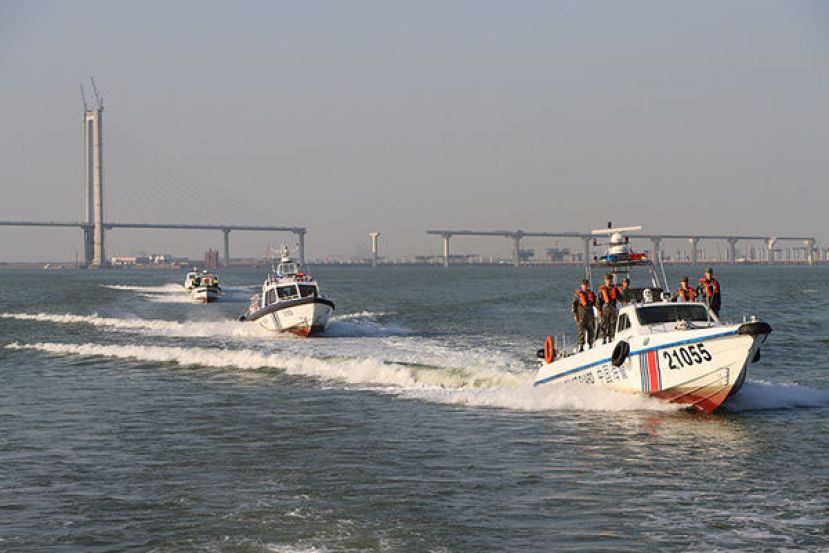 中国海警执法。