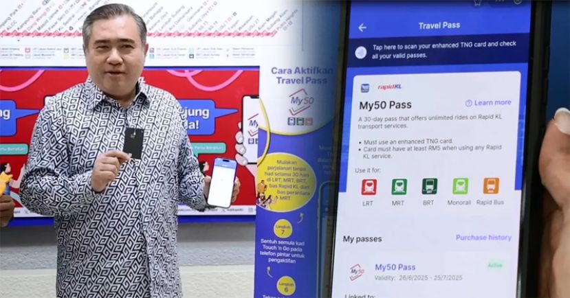 民众只要通过手机的Touch n Go电子钱包付款即可购买My50月票