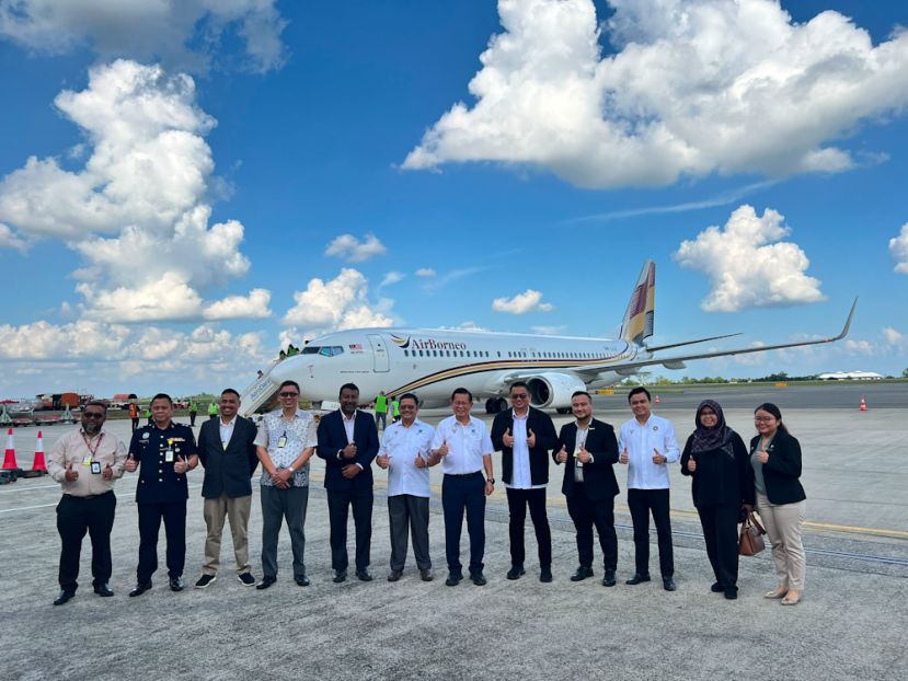 李景胜视察AirBorneo营运准备工作 720启航古晋直飞吉隆坡 722开通新加坡航线