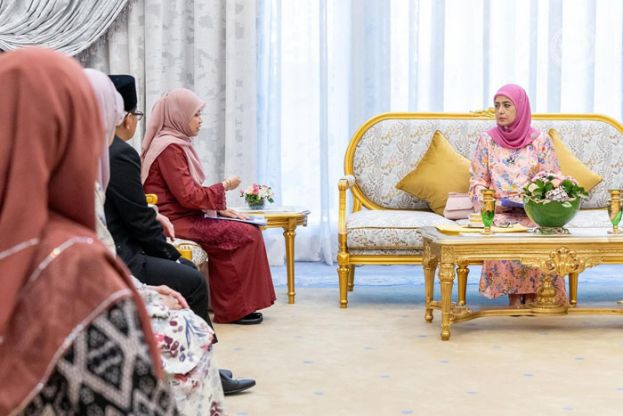 国家元首后拉惹查丽苏菲雅召见教育部长法丽娜。