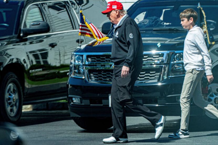 ●特朗普公开现身打破谣言。