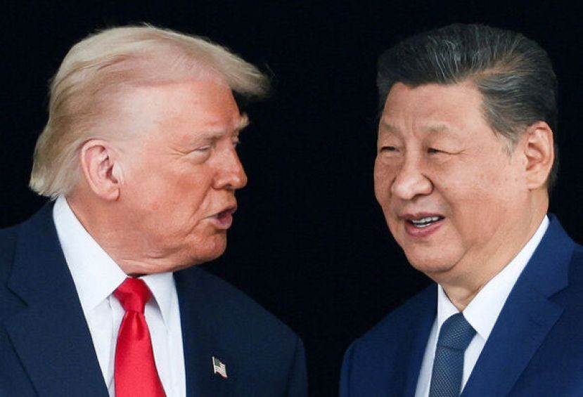 美国总统特朗普、中国国家主席习近平。