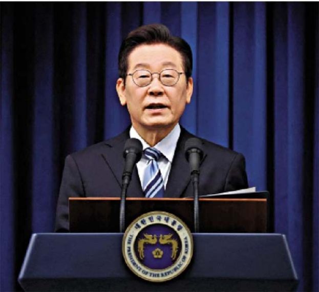 李在明统一对东北亚三国的表述。