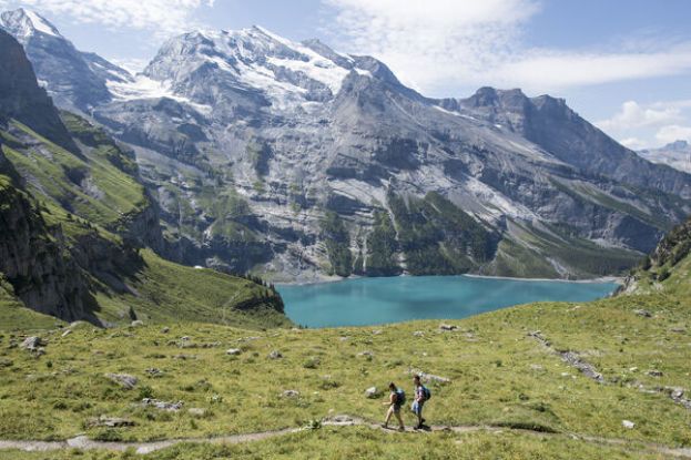 瑞士坎德斯泰格海拔1578公尺的厄希嫩湖。