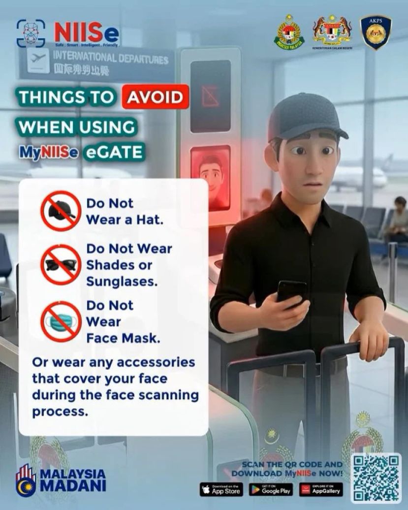 NIISe系统电子闸门勿佩戴帽子、墨镜、口罩