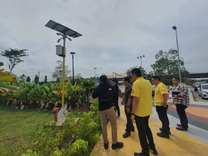 石角河滨公园已安装33个闭路电视摄像头监控附近地区情况。